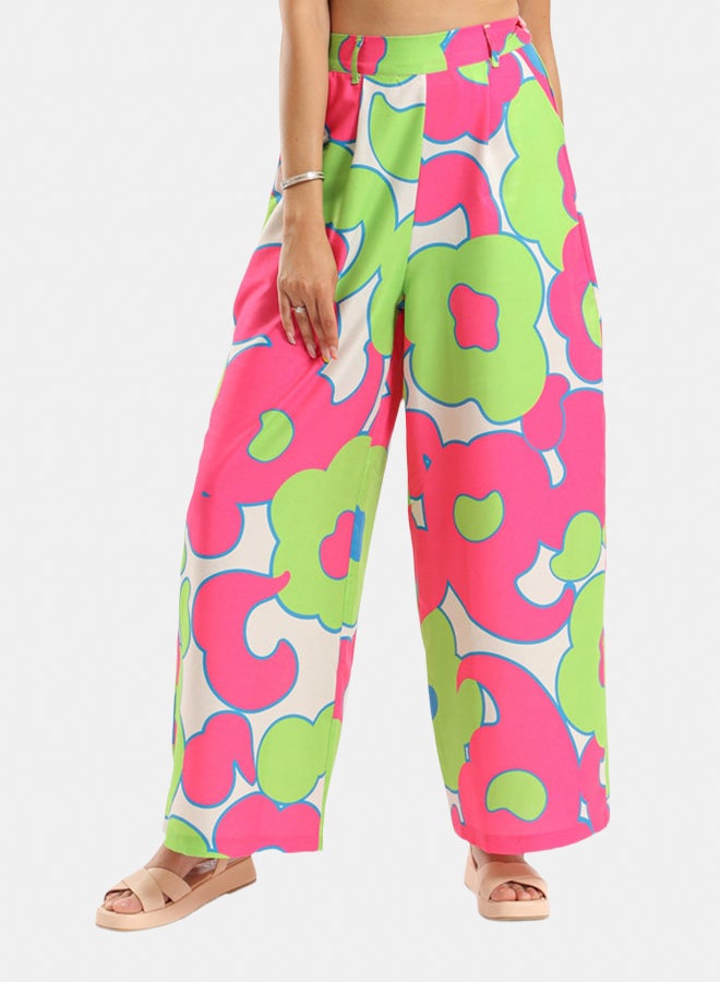 Azul Wide Legged Patterned Pants - Image 1